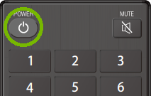 Rote with Power Button Indicated.  Illustration