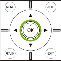 Element Remote OK Button. Illustration