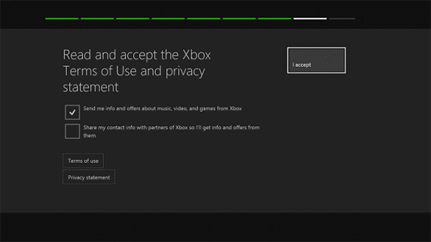 Xbox live terms of service.