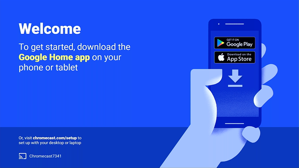 Welcome to Setup screen.