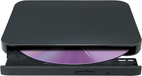 External optical disc drive.