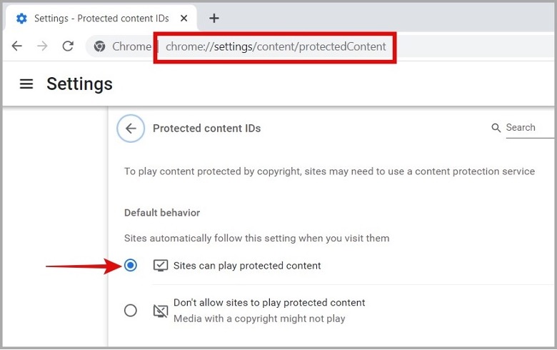 Protected Content Chrome
