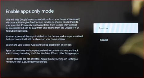 Missing Features GoogleTV