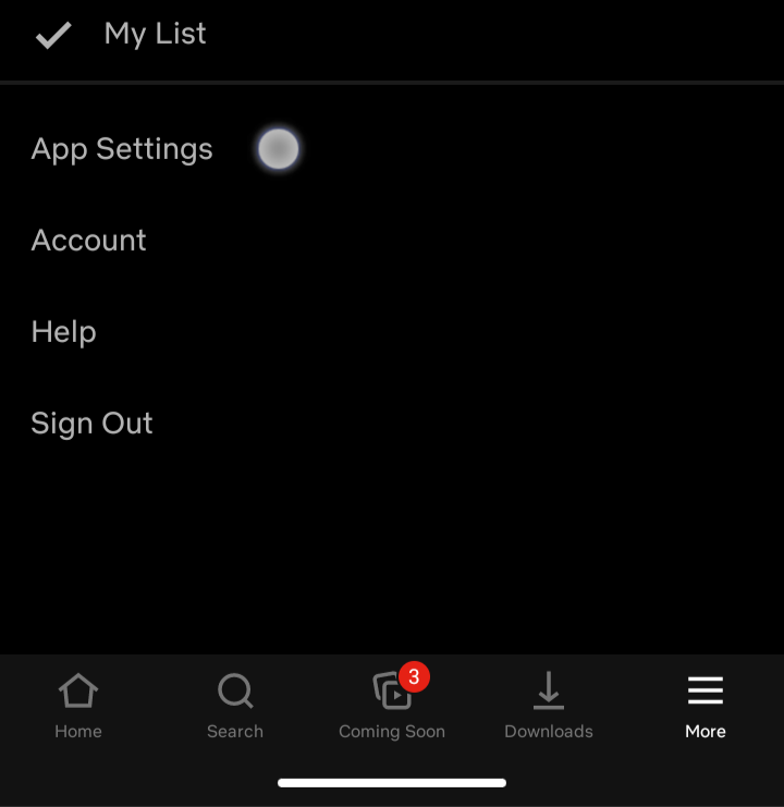 Settings Netflix