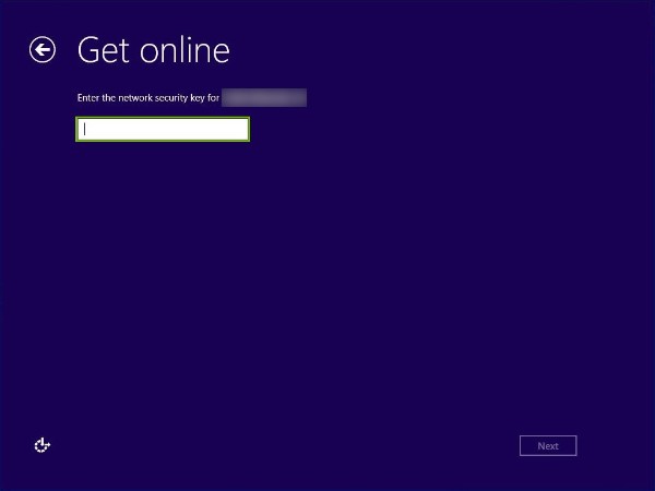 Security Key field highlighted