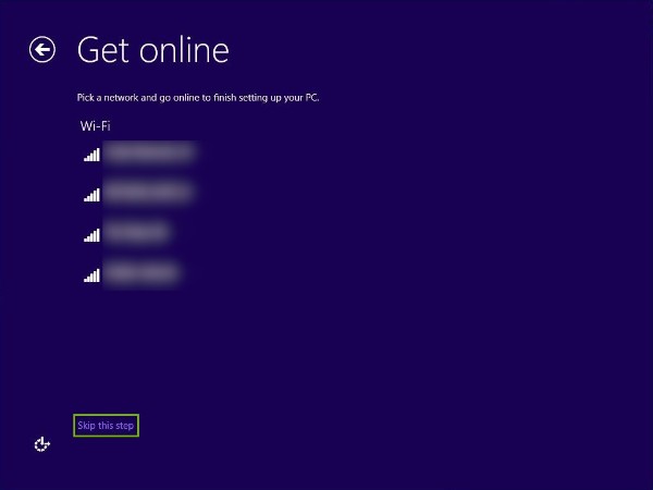 Skip this step highlighted