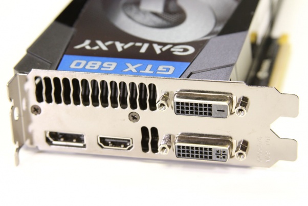 Graphics card showing multiple ports.