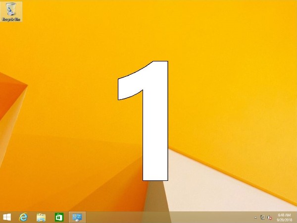 Monitor number shown on display.