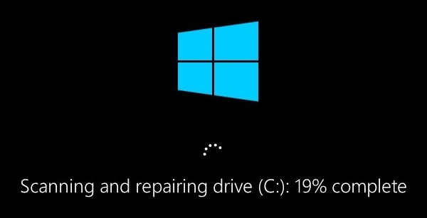 Chkdsk running on startup.