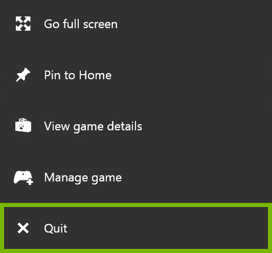 Quit option highlighted in context menu.