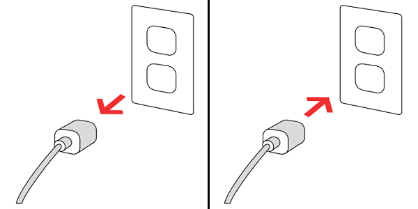 Unplug / Replug device. Illustration