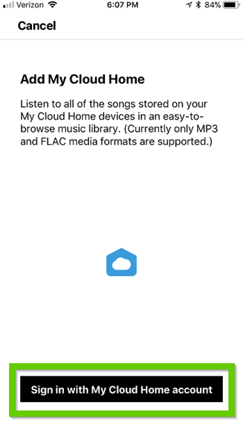 Sonos asking for WD account