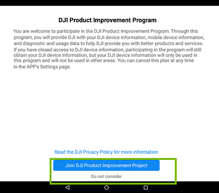 Product program with Join or Do not consider highlighted. Screenshot