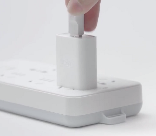 USB charger plugged in