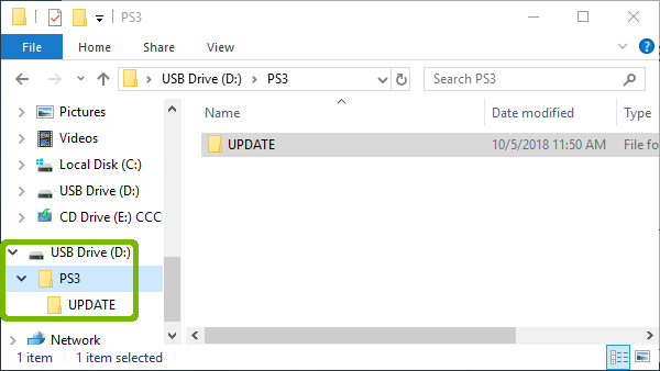 Expanding the folder on the left.