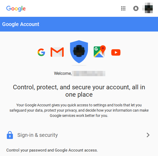 Google Accounts logged in.