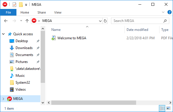 Mega folder.