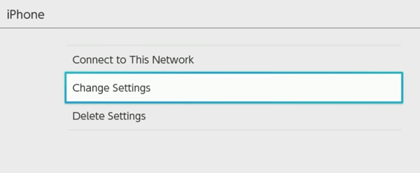 Nintendo switch change settings for internet