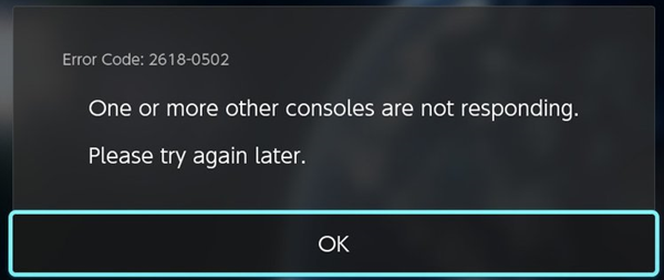 Nintendo 2618-0502 error