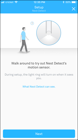 Nest detector test