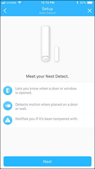 Nest Detect app explanation