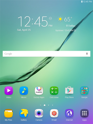 Android main screen.