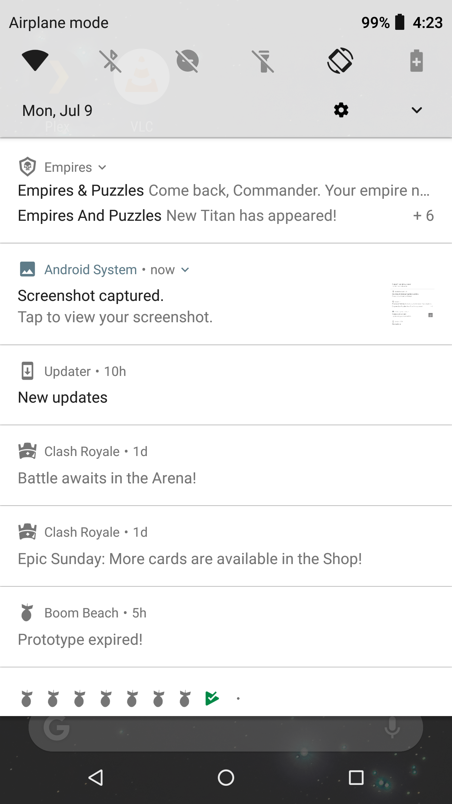 Notifications on Android phone