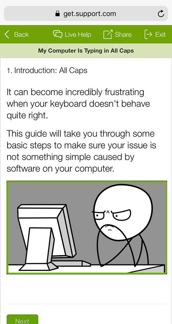 Mobile browser with image highlighted.