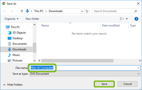 File save dialog with file name and Save button highlighted.