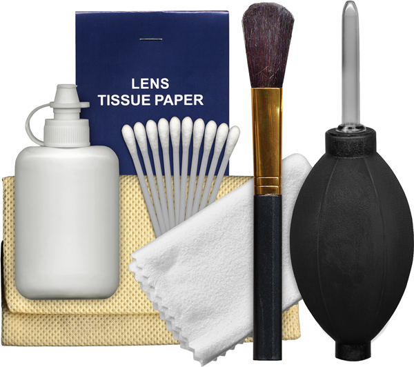 Digital camera lens cleaning kit.