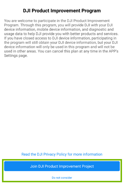 Choices highlighted for Product Improvement Plan.