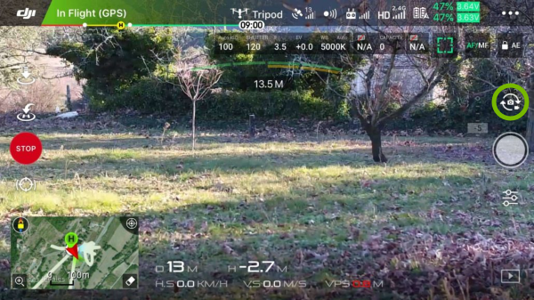 Camera mode option highlighted in mobile app.