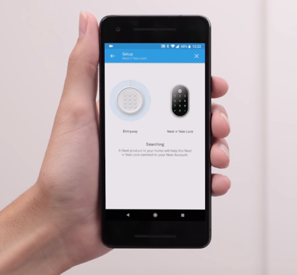 Nest app scanning for additional Nest products.