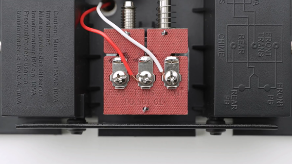 Inside chime wiring.