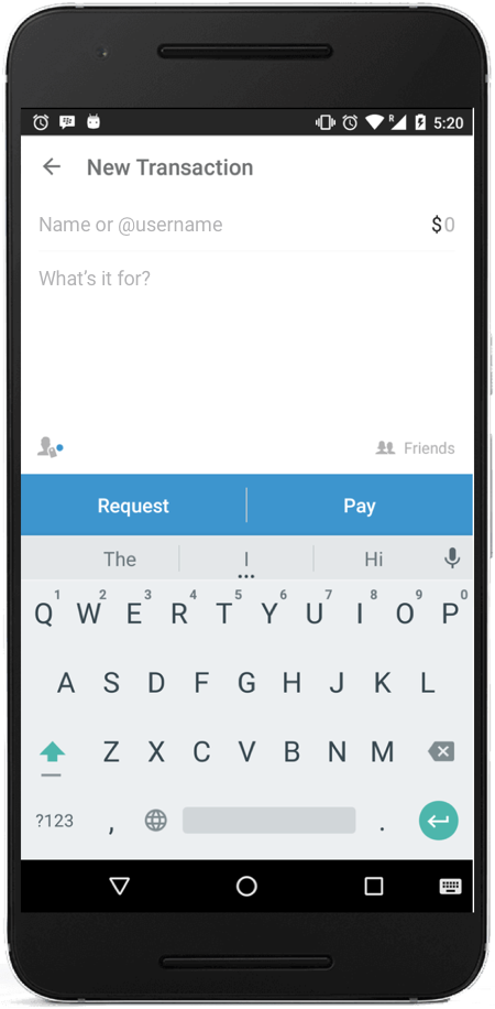 Venmo - payment form