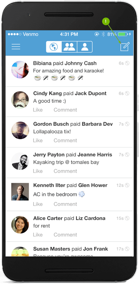 Venmo Initiate Payment Button