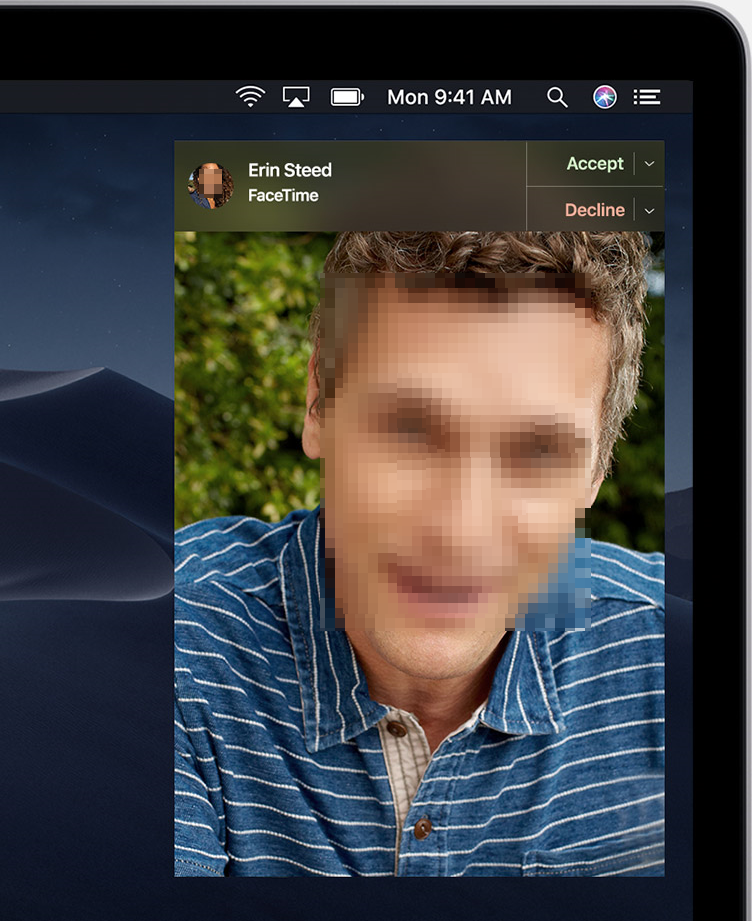 MacOS facetime alert