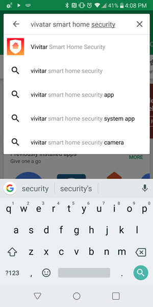 Keywords typed in Google Play search.
