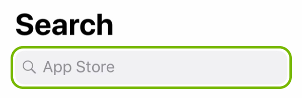 App Store search bar