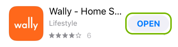 Open button highlighted