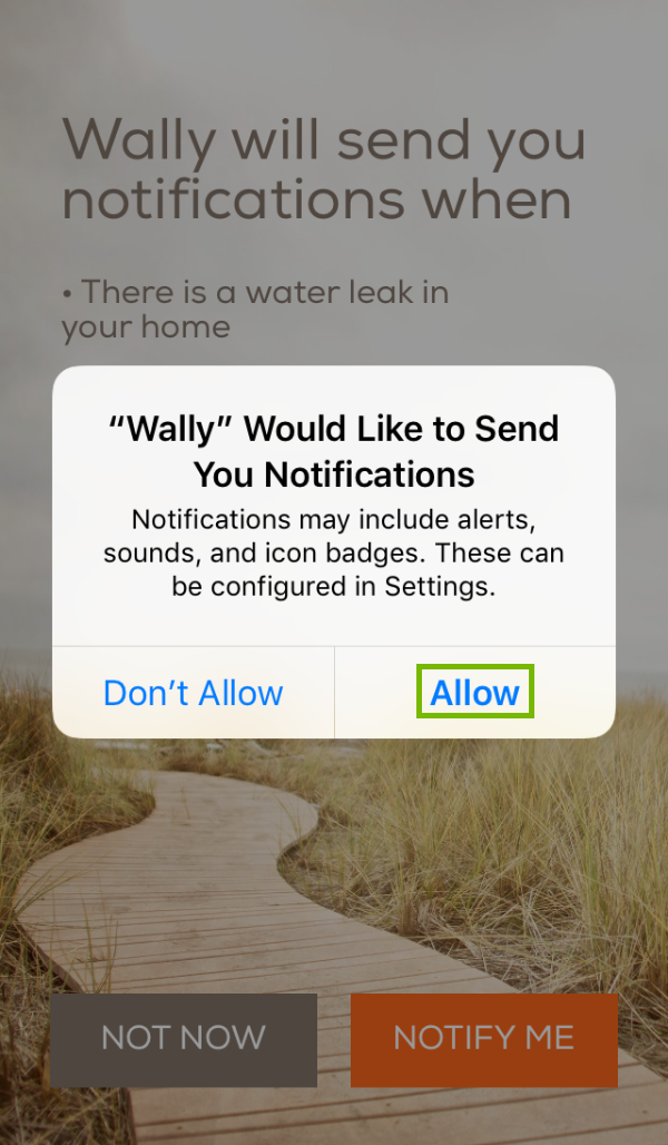 App Notifications permissions prompt