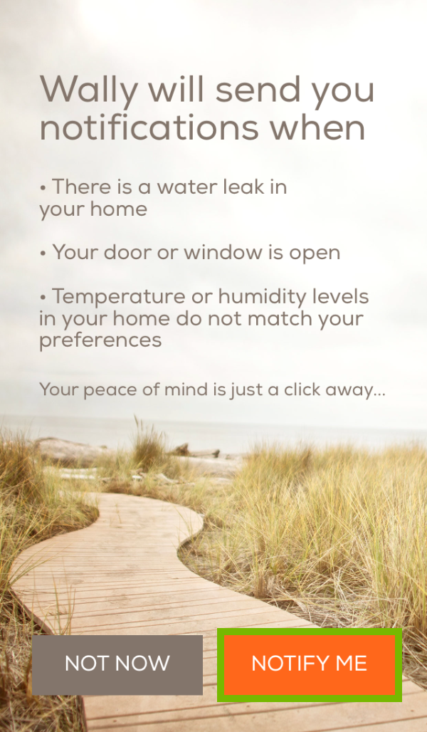 Notify Me button is highlighted