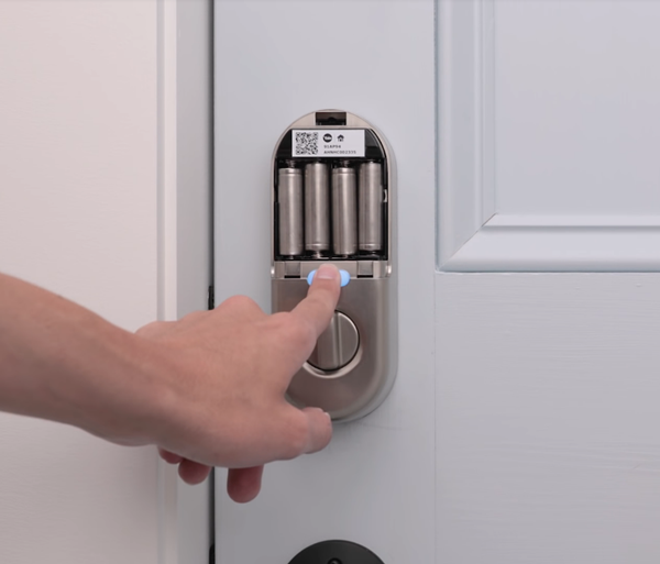 Press and hold button to connect device