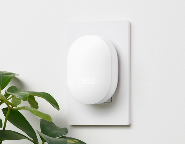 Nest Connect device plugged into a wall outlet.