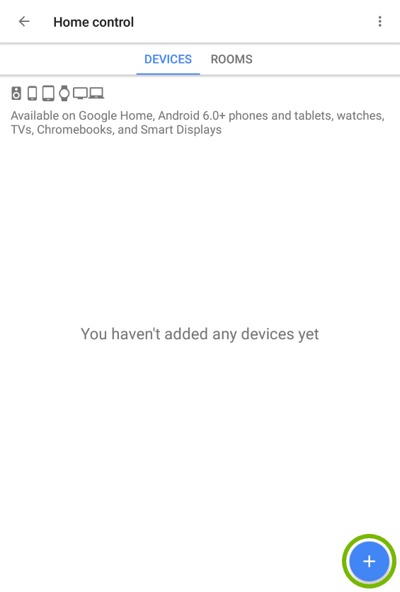 Add option highlighted in Google Assistant.