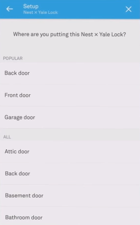 Choose a location for your lock.
