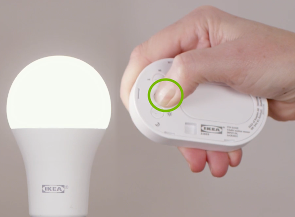 Linking bulb with IKEA Tradfri motion sensor.