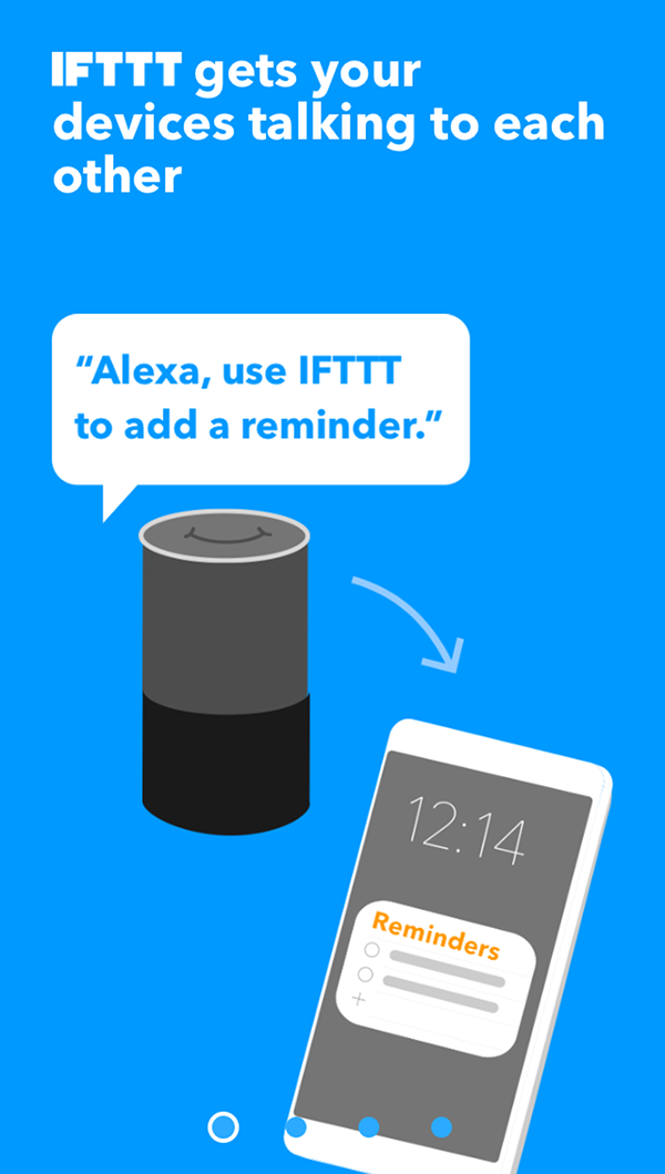 First welcome screen.