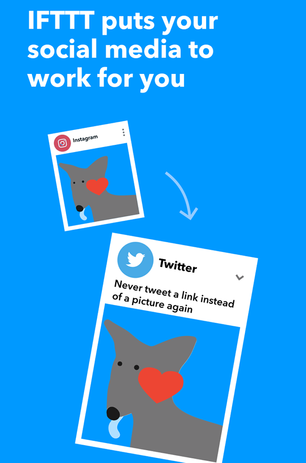 IFTTT Welcome screen.