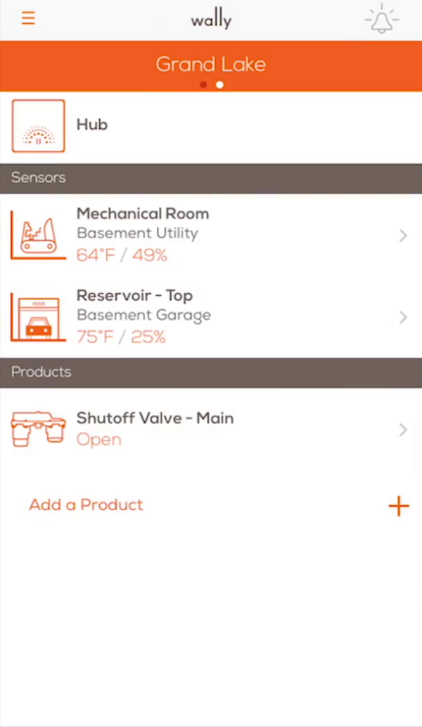 Mobile Wally Dashboard